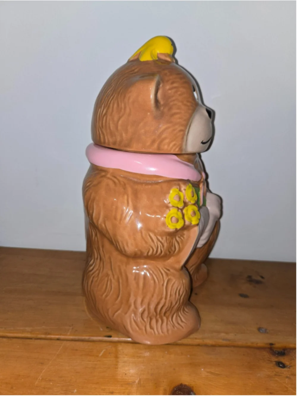 Vintage Nelson McCoy Teddy Bear and Friend Ceramic Cookie Jar Canister with Box